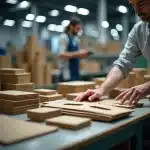 Controllo qualità su astucci, scatole fustellate ed espositore da banco in una cartotecnica industriale