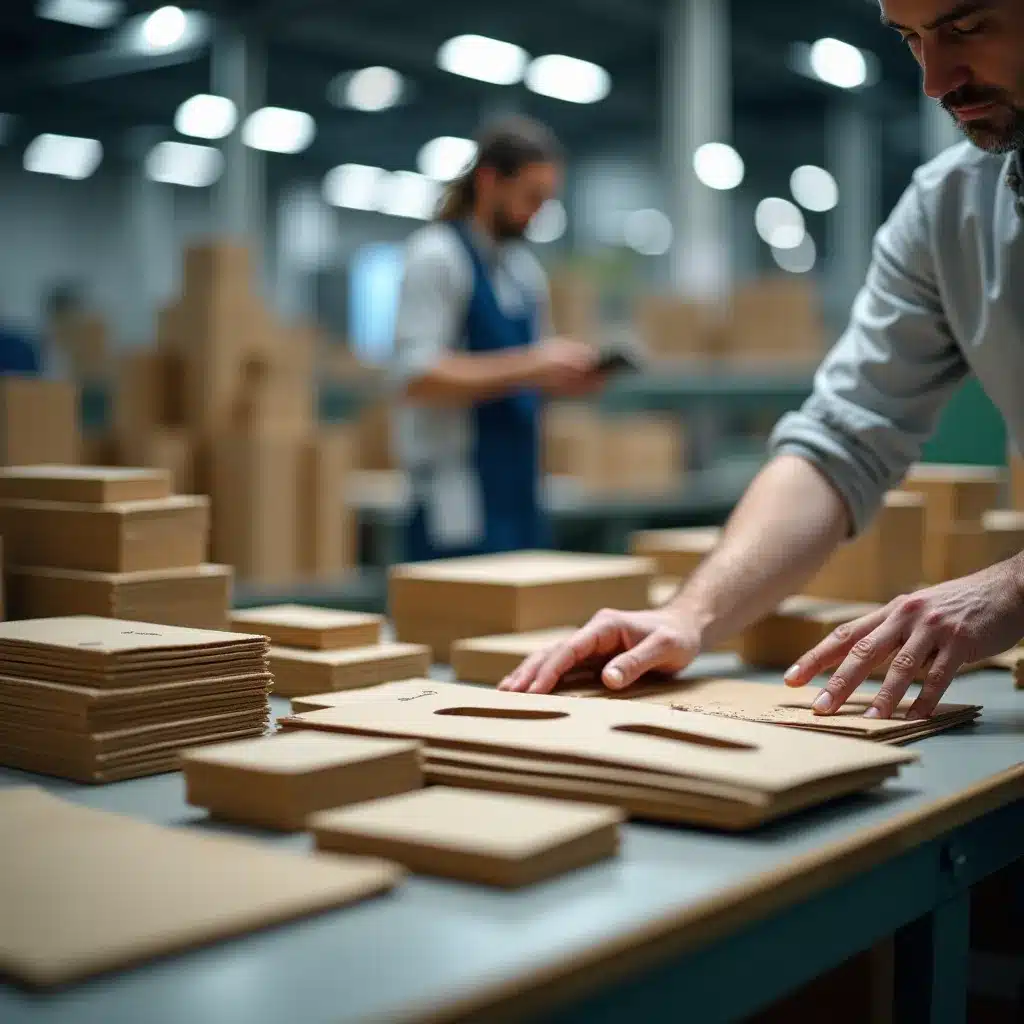 Controllo qualità su astucci, scatole fustellate ed espositore da banco in una cartotecnica industriale